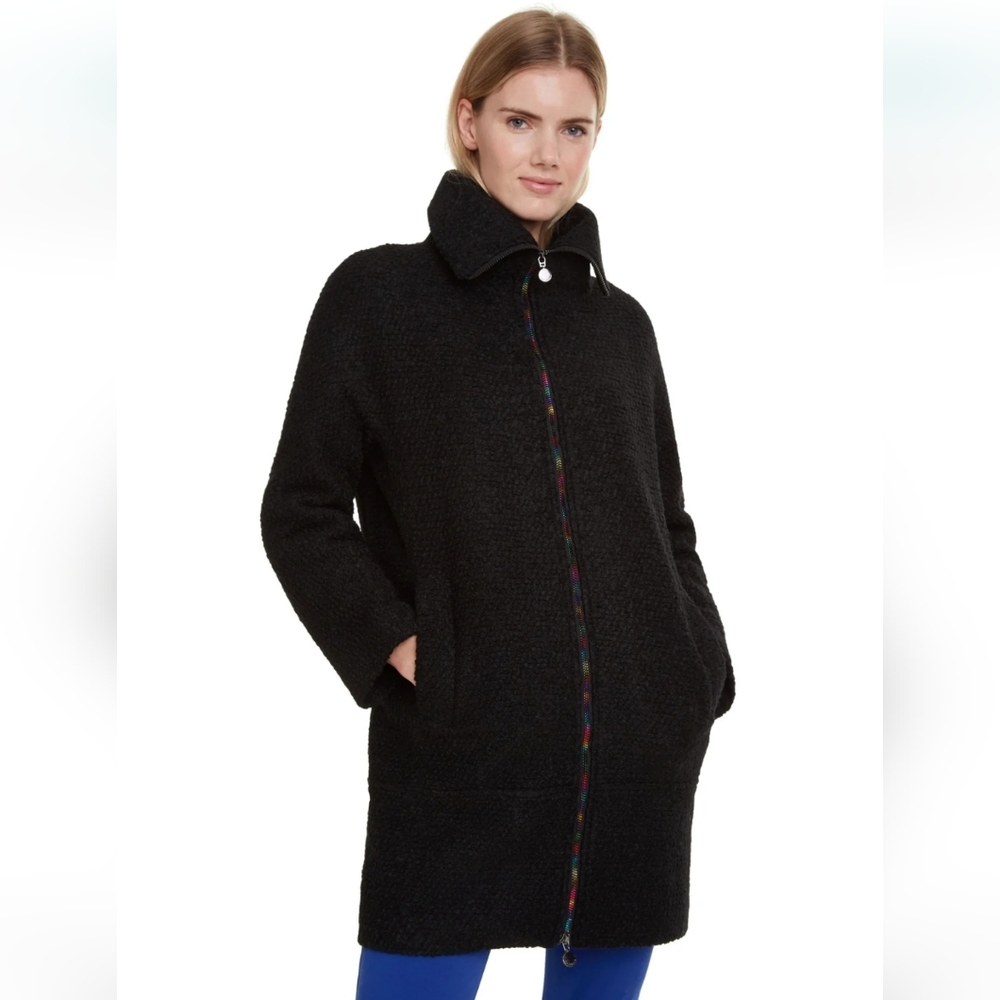 NEW Desigual Land Coat W/ Multicolour Zip